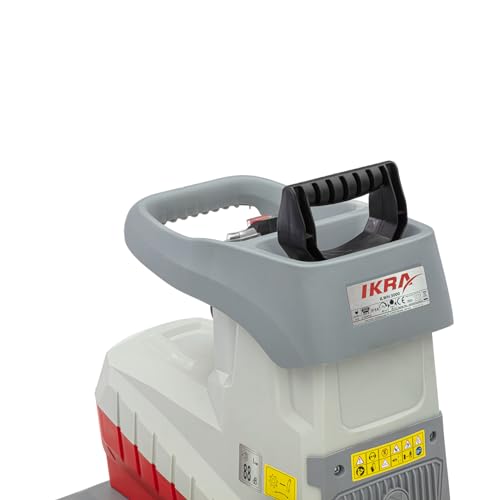 IKRA Elektro Gartenhäcksler ILWH 3000, leise robust wartungsarm, starke 3.000W, Aststärke bis 45mm, Blauer Engel