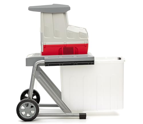 IKRA Elektro Gartenhäcksler Walzenhäcksler ILH 3000 A, starke 3.000W, inkl. Schere & Schutzbrille