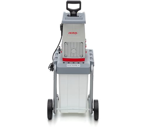 IKRA Elektro Gartenhäcksler Walzenhäcksler ILH 3000 A, starke 3.000W, inkl. Schere & Schutzbrille