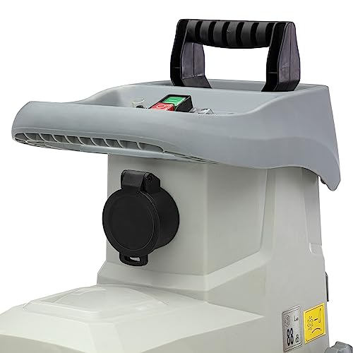 IKRA Elektro Gartenhäcksler ILWH 3000, leise robust wartungsarm, starke 3.000W, Aststärke bis 45mm, Blauer Engel
