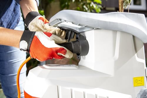 IKRA Elektro Gartenhäcksler ILWH 3000, leise robust wartungsarm, starke 3.000W, Aststärke bis 45mm, Blauer Engel