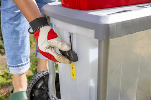 IKRA Elektro Gartenhäcksler ILWH 3000, leise robust wartungsarm, starke 3.000W, Aststärke bis 45mm, Blauer Engel