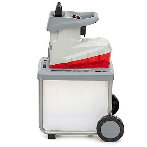 IKRA Elektro Gartenhäcksler ILWH 3000, leise robust wartungsarm, starke 3.000W, Aststärke bis 45mm, Blauer Engel