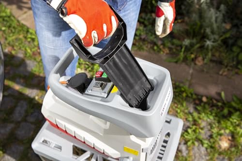 IKRA Elektro Gartenhäcksler ILWH 3000, leise robust wartungsarm, starke 3.000W, Aststärke bis 45mm, Blauer Engel