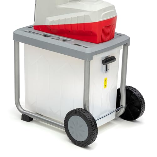 IKRA Elektro Gartenhäcksler ILWH 3000, leise robust wartungsarm, starke 3.000W, Aststärke bis 45mm, Blauer Engel