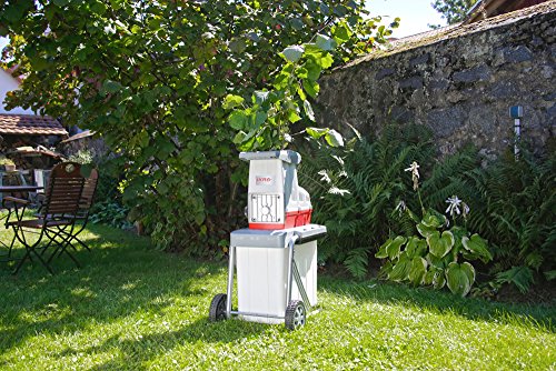 IKRA Elektro Gartenhäcksler Walzenhäcksler ILH 3000 A, starke 3.000W, inkl. Schere & Schutzbrille