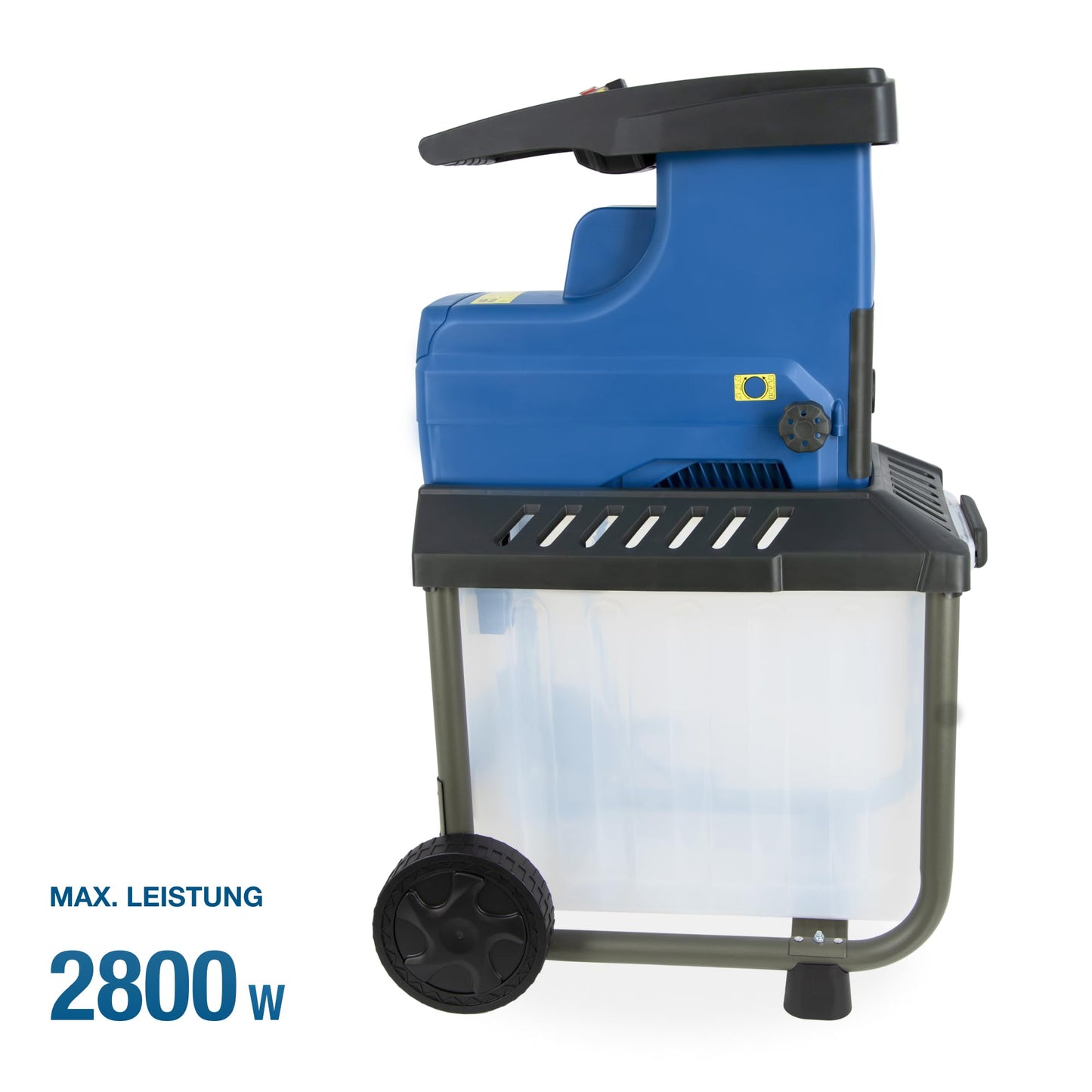 HYUNDAI Elektro-Gartenhäcksler GH28045E | 2.800W, max. 45 mm Aststärke | 60L Box | Selbsteinzug und Rücklauf | Leiser Walzenhäcksler