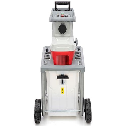 IKRA Elektro Gartenhäcksler ILWH 3000, leise robust wartungsarm, starke 3.000W, Aststärke bis 45mm, Blauer Engel